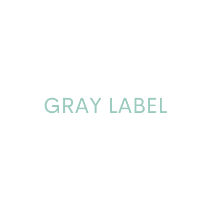 logo gray label
