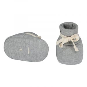 gray-label-Baby-Ribbed-Booties-GOTS-grey-melange-onderkant