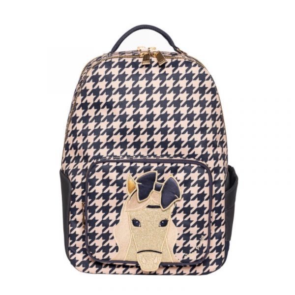 jeune-premier-backpack-james-houndstooth-horse-front.