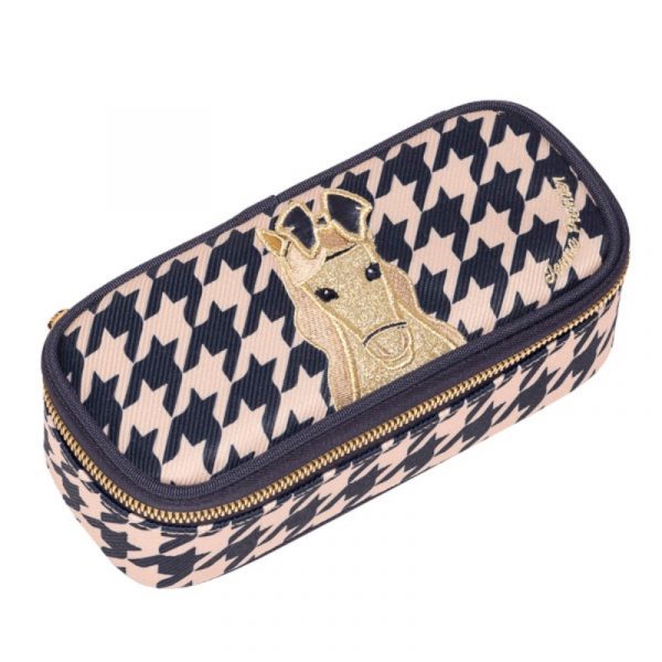 jeune-premier-pencil-case-houndstooth-horse