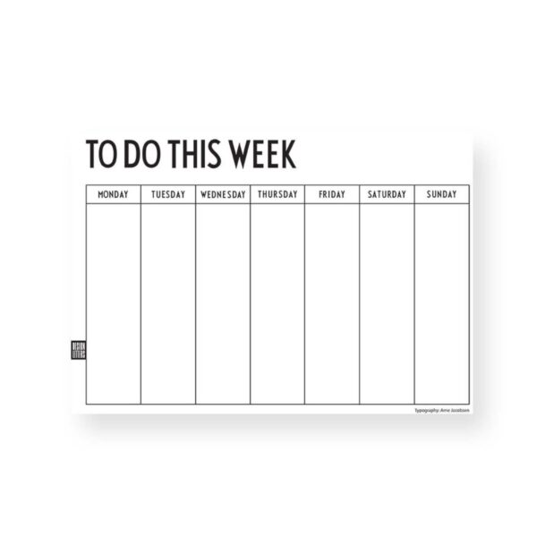 Design Letters Weekly planner