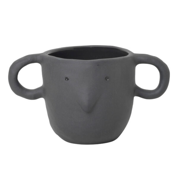 Ferm Living mus plant pot small - dark grey