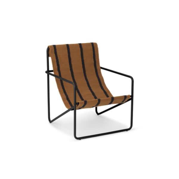 Ferm Living Desert Lounge Chair Black/Stripe - Afbeelding 2