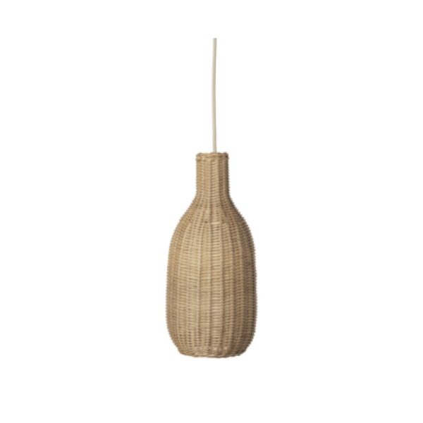 Ferm Living Rieten Hanglamp Bottle