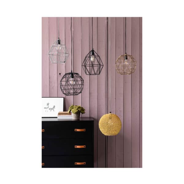 KidsDepot Wire Hanglamp Roze - Afbeelding 2