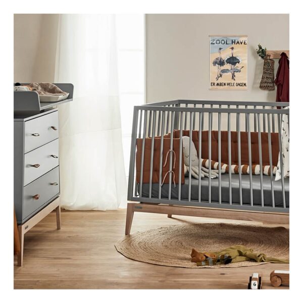 Leander Luna babybed 60x 120 cm - grijs - Afbeelding 2