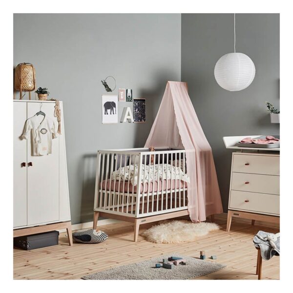 Leander Luna babybed 60x 120 cm - Wit - Afbeelding 4