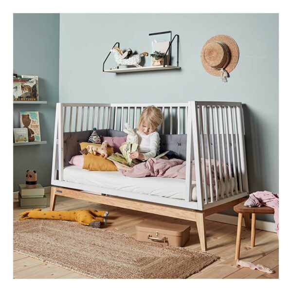 Leander Luna babybed 60x 120 cm - Wit - Afbeelding 3