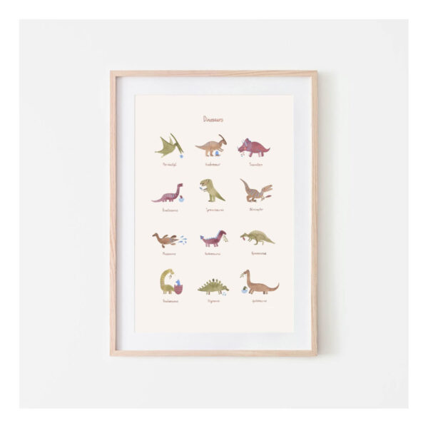 Mushie poster dinosaurus large