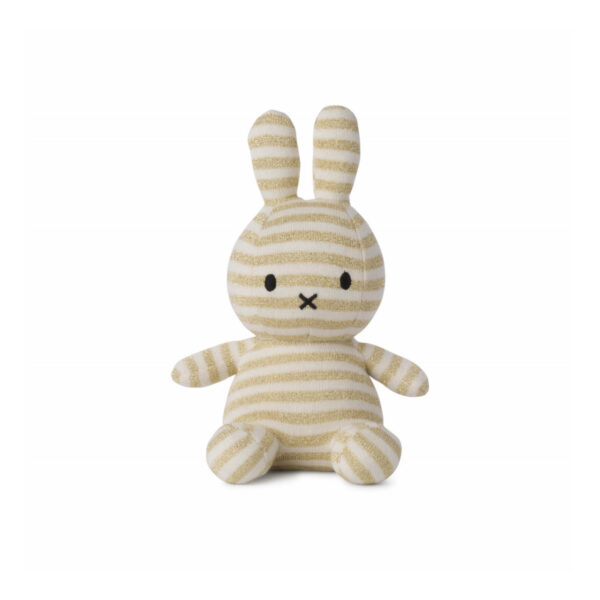 Nijntje Miffy Organic Cotton Sparkle stripe cream 23 cm