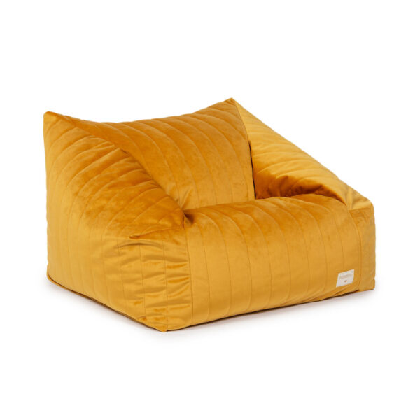 Nobodinoz Zitzak Chelsea Velvet Farniente Yellow