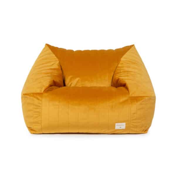 Nobodinoz Zitzak Chelsea Velvet Farniente Yellow - Afbeelding 2