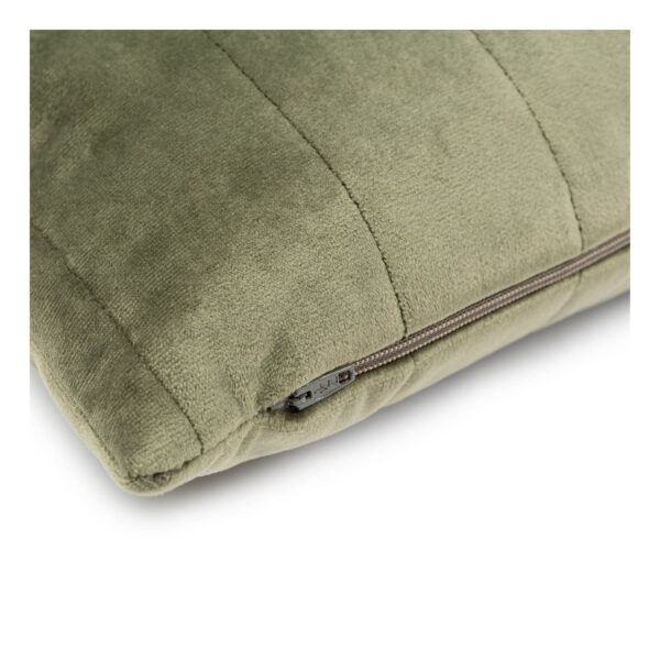 Nobodinoz kussen Akamba velvet Olive Green - Afbeelding 2