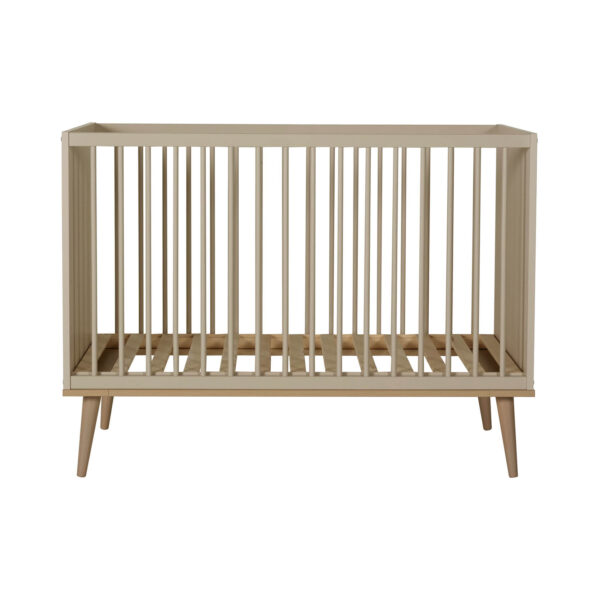 Quax - Flow clay & oak bed 120 x 60 cm