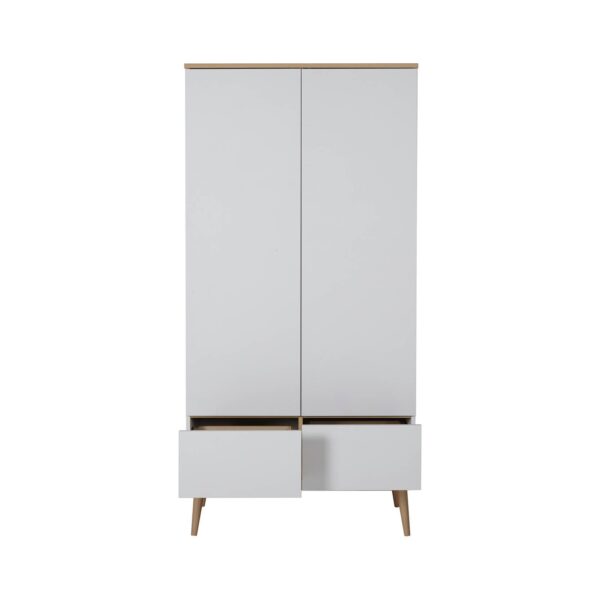 Quax - Flow white & oak kleerkast 2-deurs - Afbeelding 3