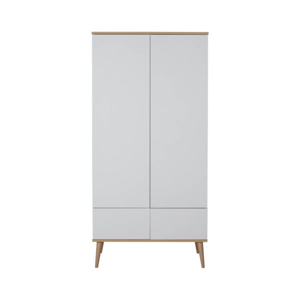 Quax - Flow white & oak kleerkast 2-deurs