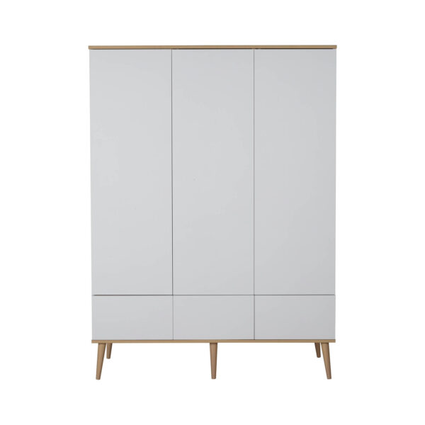 Quax - Flow white & oak kleerkast 3-deurs