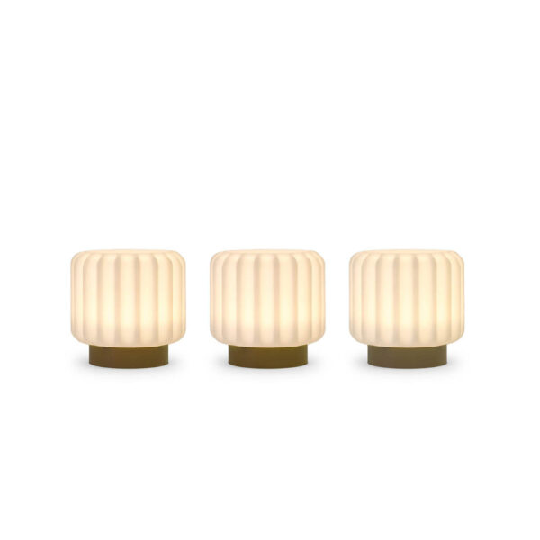 Atelier Pierre Dentelles lamp set van 3 - klei