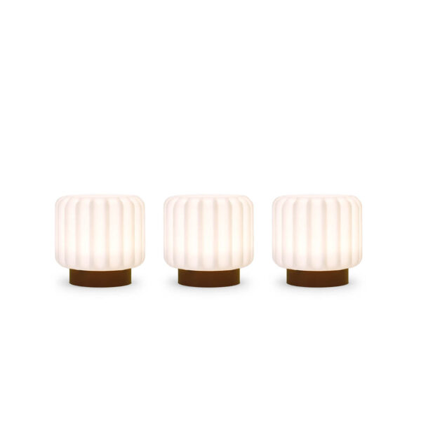 Atelier Pierre Dentelles lamp set van 3 - terra