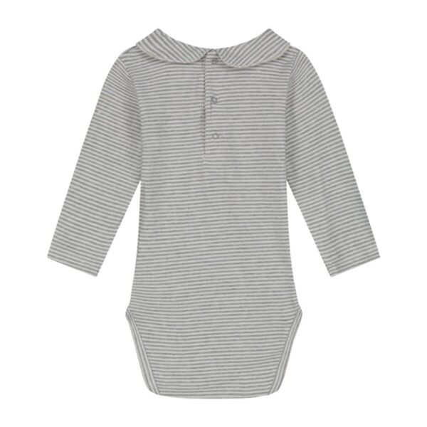 Gray Label romper met kraag - grey melange/cream - Afbeelding 3