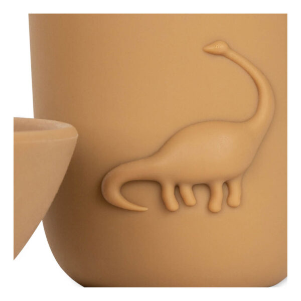 Konges Slojd dino set beker en bord - almond - Afbeelding 2