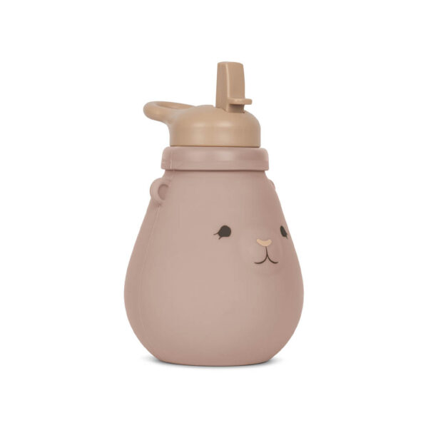 Konges Slojd siliconen drinkfles Teddy - Blush 400 ml - Afbeelding 4