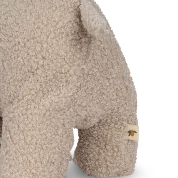 Konges Slojd Elephant teddy knuffel - Foxie oak - Afbeelding 4