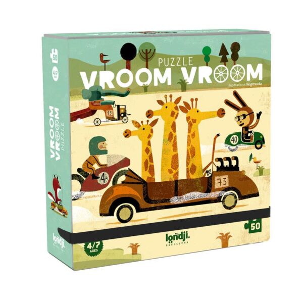 Londji puzzel vroom vroom - pocket size