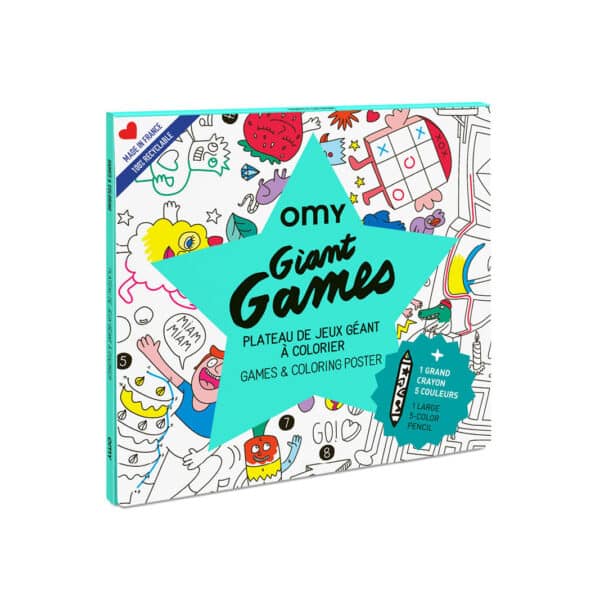 Omy Giant kleurposter - Games incl potlood