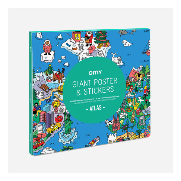 Omy Giant Poster & stickers - Atlas