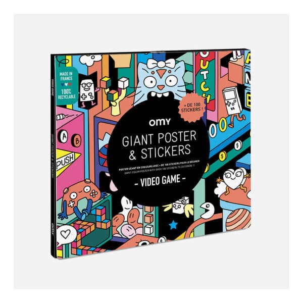 Omy Giant Poster & stickers - Video Games