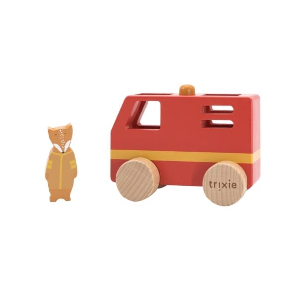 Trixie houten mini brandweerwagen - Afbeelding 2