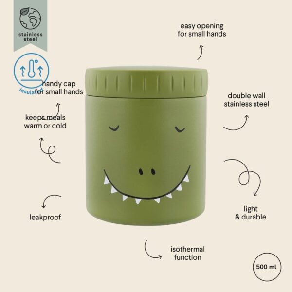 Trixie thermische food jar 500 ml - Mr Dino - Afbeelding 3