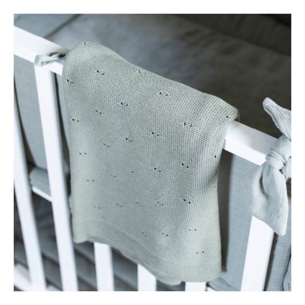 Trixie knitted blanket - Olive 75 x 100 cm - Afbeelding 3