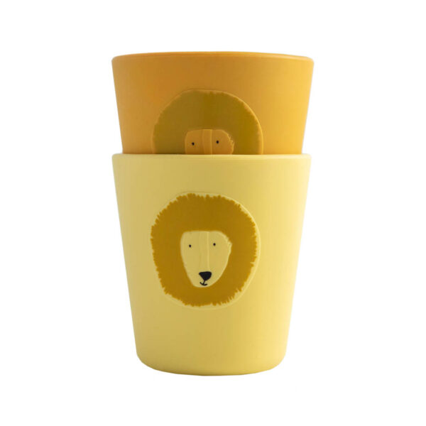 Trixie siliconen beker Mr Lion - 2 pack