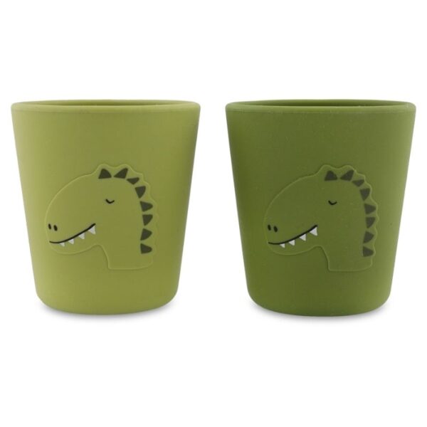 Trixie siliconen beker Mr Dino - 2 pack - Afbeelding 2