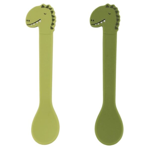 Trixie siliconen lepel Mr Dino - 2 pack