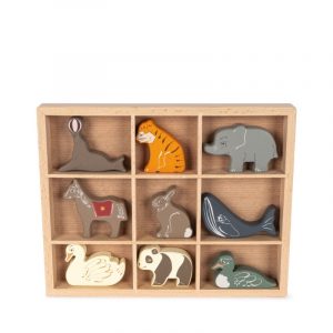 productafbeelding konges-slojd-set-van-9-houten-mini-dieren