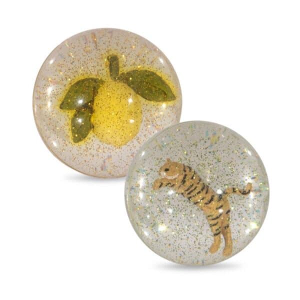 Konges Slojd - bouncing balls Lemon/Tiger - Afbeelding 2